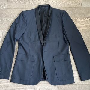 THE KOOPLES Navy Tuxedo Blazer